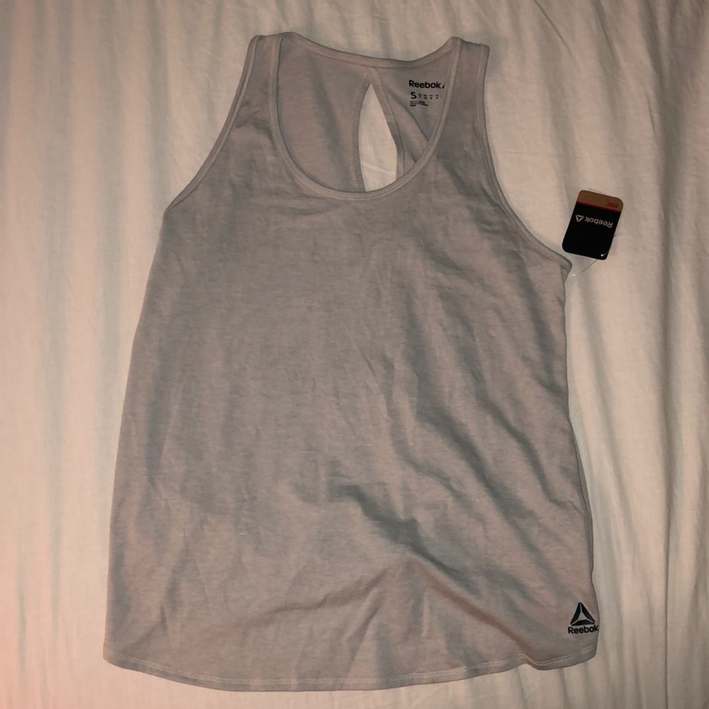 Gray Reebok tank top